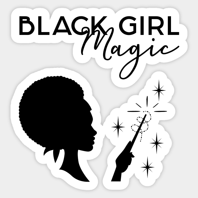 Black Girl Magic Sticker by designedbygeeks